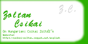 zoltan csikai business card